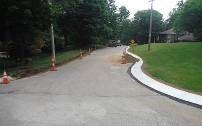 Curb & Sidewalk Repair Work Begins in Washington Hill Subdivision 